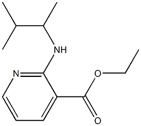 ethyl 2-[(3-methylbutan-2-yl)amino]pyridine-3-carboxylate Struktur