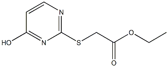 ethyl 2-[(4-hydroxypyrimidin-2-yl)sulfanyl]acetate Struktur