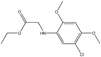 ethyl 2-[(5-chloro-2,4-dimethoxyphenyl)amino]acetate Struktur