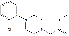 ethyl 2-[4-(2-chlorophenyl)piperazin-1-yl]acetate Struktur