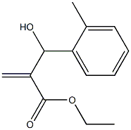 ethyl 2-[hydroxy(2-methylphenyl)methyl]prop-2-enoate Struktur