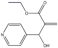 ethyl 2-[hydroxy(pyridin-4-yl)methyl]prop-2-enoate Struktur