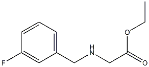 ethyl 2-{[(3-fluorophenyl)methyl]amino}acetate Struktur