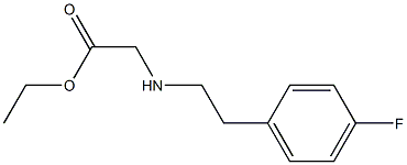 ethyl 2-{[2-(4-fluorophenyl)ethyl]amino}acetate Struktur