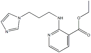 ethyl 2-{[3-(1H-imidazol-1-yl)propyl]amino}pyridine-3-carboxylate Struktur