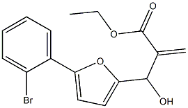 ethyl 2-{[5-(2-bromophenyl)furan-2-yl](hydroxy)methyl}prop-2-enoate Struktur