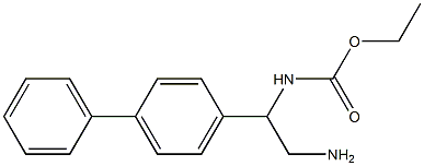 ethyl 2-amino-1-(1,1'-biphenyl-4-yl)ethylcarbamate Struktur