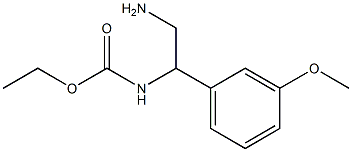 ethyl 2-amino-1-(3-methoxyphenyl)ethylcarbamate Struktur