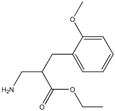 ethyl 3-amino-2-[(2-methoxyphenyl)methyl]propanoate Struktur