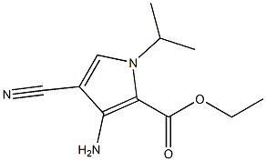 ethyl 3-amino-4-cyano-1-(propan-2-yl)-1H-pyrrole-2-carboxylate Struktur