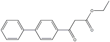 ethyl 3-oxo-3-(4-phenylphenyl)propanoate Struktur