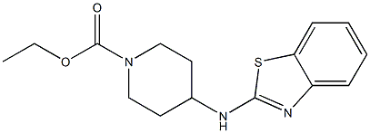 ethyl 4-(1,3-benzothiazol-2-ylamino)piperidine-1-carboxylate Struktur