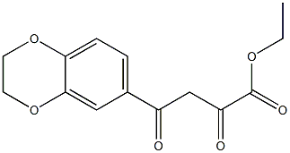 ethyl 4-(2,3-dihydro-1,4-benzodioxin-6-yl)-2,4-dioxobutanoate Struktur