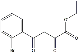 ethyl 4-(2-bromophenyl)-2,4-dioxobutanoate Struktur