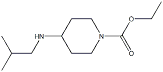 ethyl 4-[(2-methylpropyl)amino]piperidine-1-carboxylate Struktur