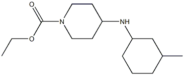 ethyl 4-[(3-methylcyclohexyl)amino]piperidine-1-carboxylate Struktur