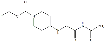 ethyl 4-{[2-(carbamoylamino)-2-oxoethyl]amino}piperidine-1-carboxylate Struktur