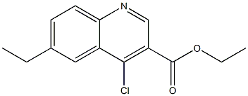 ethyl 4-chloro-6-ethylquinoline-3-carboxylate Struktur