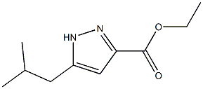 ethyl 5-isobutyl-1H-pyrazole-3-carboxylate Struktur