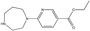 ethyl 6-(1,4-diazepan-1-yl)nicotinate Struktur