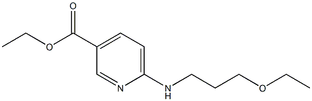 ethyl 6-[(3-ethoxypropyl)amino]pyridine-3-carboxylate Struktur