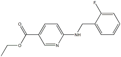 ethyl 6-{[(2-fluorophenyl)methyl]amino}pyridine-3-carboxylate Struktur