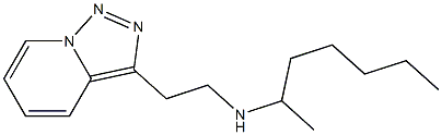 heptan-2-yl(2-{[1,2,4]triazolo[3,4-a]pyridin-3-yl}ethyl)amine Struktur