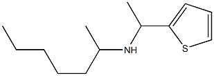 heptan-2-yl[1-(thiophen-2-yl)ethyl]amine Struktur