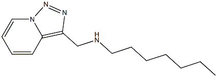 heptyl({[1,2,4]triazolo[3,4-a]pyridin-3-ylmethyl})amine Struktur