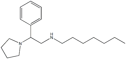 heptyl[2-phenyl-2-(pyrrolidin-1-yl)ethyl]amine Struktur