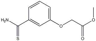 methyl [3-(aminocarbonothioyl)phenoxy]acetate Struktur