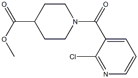 methyl 1-[(2-chloropyridin-3-yl)carbonyl]piperidine-4-carboxylate Struktur