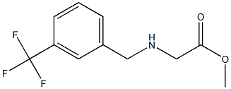 methyl 2-({[3-(trifluoromethyl)phenyl]methyl}amino)acetate Struktur