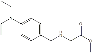 methyl 2-({[4-(diethylamino)phenyl]methyl}amino)acetate Struktur