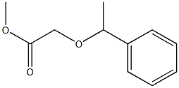 methyl 2-(1-phenylethoxy)acetate Struktur