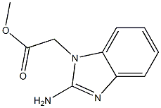 methyl 2-(2-amino-1H-1,3-benzodiazol-1-yl)acetate Struktur