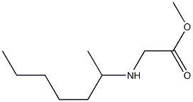 methyl 2-(heptan-2-ylamino)acetate Struktur