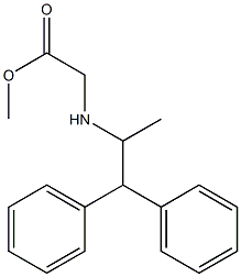 methyl 2-[(1,1-diphenylpropan-2-yl)amino]acetate Struktur