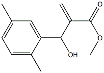 methyl 2-[(2,5-dimethylphenyl)(hydroxy)methyl]prop-2-enoate Struktur