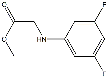 methyl 2-[(3,5-difluorophenyl)amino]acetate Struktur