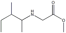 methyl 2-[(3-methylpentan-2-yl)amino]acetate Struktur