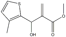 methyl 2-[hydroxy(3-methylthiophen-2-yl)methyl]prop-2-enoate Struktur