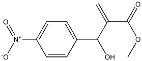 methyl 2-[hydroxy(4-nitrophenyl)methyl]prop-2-enoate Struktur