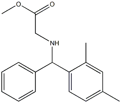 methyl 2-{[(2,4-dimethylphenyl)(phenyl)methyl]amino}acetate Struktur