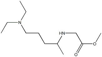 methyl 2-{[5-(diethylamino)pentan-2-yl]amino}acetate Struktur