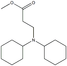 methyl 3-(dicyclohexylamino)propanoate Struktur