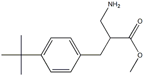 methyl 3-amino-2-[(4-tert-butylphenyl)methyl]propanoate Struktur