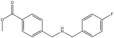 methyl 4-({[(4-fluorophenyl)methyl]amino}methyl)benzoate Struktur