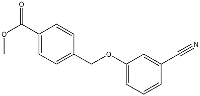 methyl 4-(3-cyanophenoxymethyl)benzoate Struktur