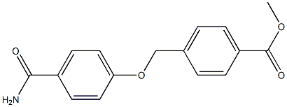 methyl 4-(4-carbamoylphenoxymethyl)benzoate Struktur